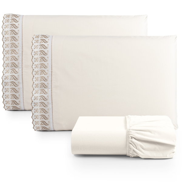 Jogo Cama Lençol Paris Casal Padrão Percal 180 Fios 100% Algo