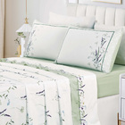 Jogo Cama Lençol Santorini Queen Estampa Florida Percal 300 F