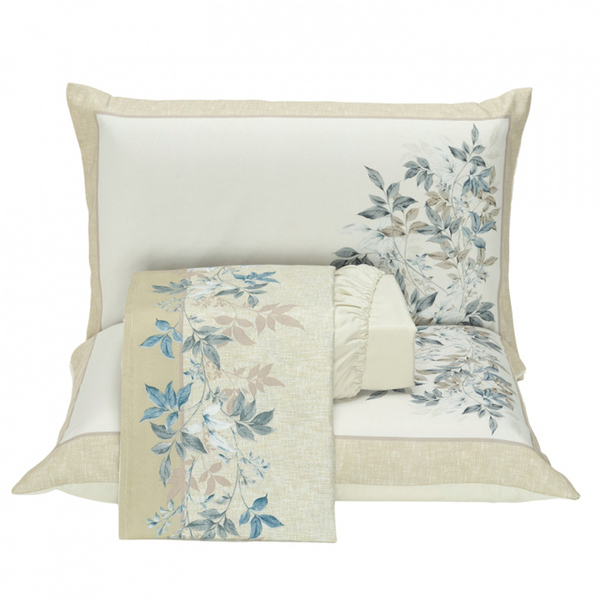 Jogo Cama Lençol Santorini Queen Estampa Florida Percal 300 F