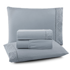 Jogo Cama Lençol Santoro Queen Micropercal 300 Fios 4 Peças -