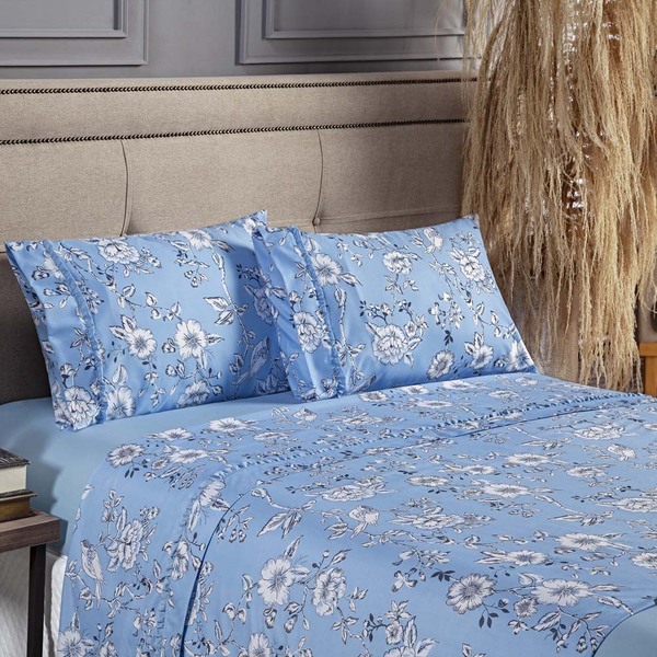 Jogo Cama Lençol Scarllet Queen Micropercal 200 Fios 4 Peças