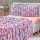 Jogo Cama Lençol Sonnet Casal Padrão Malha Estampada 100% Alg