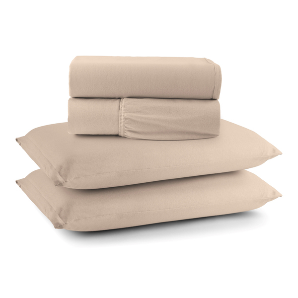 Jogo Cama Lençol Sonnet Casal Padrão Malha Lisa 100% Algodão