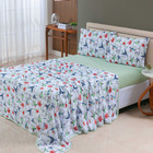 Jogo Cama Lençol Sonnet Queen Malha Estampada 100% Algodão 4