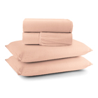 Jogo Cama Lençol Sonnet Queen Malha Lisa 100% Algodão Macio 4