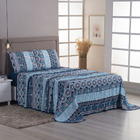 Jogo Cama Lençol Sonnet Solteiro Malha Estampada 100% Algodão