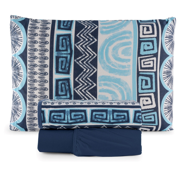 Jogo Cama Lençol Sonnet Solteiro Malha Estampada 100% Algodão