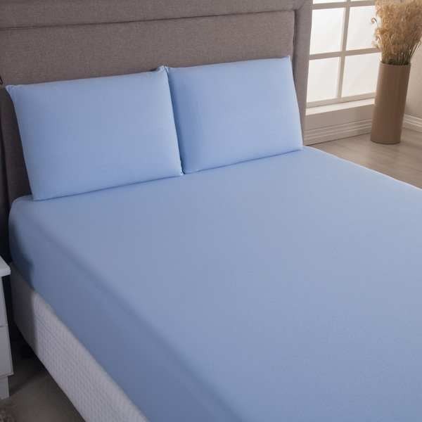 Jogo Cama Lençol Sonnet Solteiro Malha Lisa 100% Algodão Maci