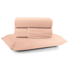 Jogo Cama Lençol Sonnet Solteiro Malha Lisa 100% Algodão Maci