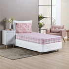 Jogo Cama Lençol Studio Solteiro Malha Estampada Algodão Meni