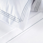 Jogo Cama Lençol Trivio Casal 400 Fios Bordado Fronhas Aba Am