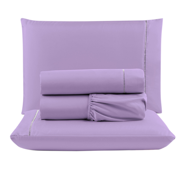 Jogo Cama Lençol Unique King Micro Percal 400 Fios Ponto Pali