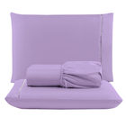 Jogo Cama Lençol Unique King Micro Percal 400 Fios Ponto Pali