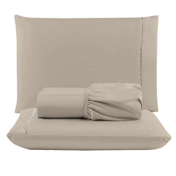 Jogo Cama Lençol Unique King Micro Percal 400 Fios Ponto Pali