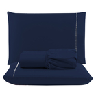 Jogo Cama Lençol Unique Queen Micro Percal 400 Fios Ponto Pal