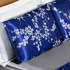 Jogo Cama Lençol Vine Queen Cetim Estampado Alto Brilho 4 Peç