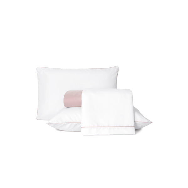 Jogo Cama Linea Com Vivo Casal 04 Peças Poliester - Rose