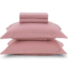 Jogo Cama Liss King  Rosa