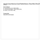 Jogo Cama Natureza Casal Padrão Branco / Rosa Micro Percal Pe