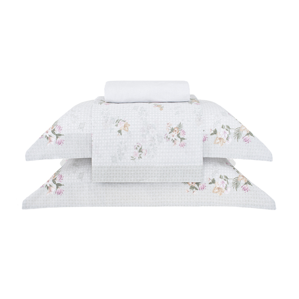 Jogo Cama Queen Buddemeyer 180 Fios Percalle Giardino