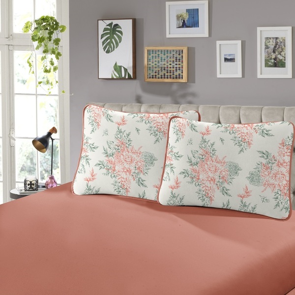 Jogo Cama Queen Sbx Rubi Malha Helena Salmão