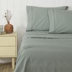 Jogo Cama Solteiro Artex 180 Fios Tintos Verde Claro