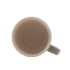 Jogo Canecas Com Pires De Madeira Woodart 4 Peças Cinza