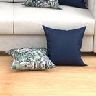 Jogo Capa Almofada Azul E Estampada 2 Unidades 45cm X 45cm Te