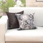 Jogo Capa Almofada Bouti Tabaco 2 Unidades 45cm X 45cm Tecido