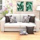 Jogo Capa Almofada Bouti Tabaco 2 Unidades 45cm X 45cm Tecido