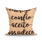 Jogo Capa Almofada Estampad Frase Microfibra Kit Com 2 Unidad