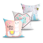 Jogo Capa Almofada Estampada Para Quarto 3 Unidades 45cm X 45