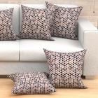Jogo Capa Almofada Geométrica Grande 60cm X 60cm 6 Unidades T