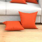 Jogo Capa Almofada Laranja Lisa Kit Com 4 Unidades 45cm X 45c