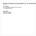 Jogo Capa Almofada Para Quarto Estampada Cinza Kit 2 Capas 45