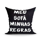 Jogo Capa Almofada Vermelha E Preta 4 Unidades 45cm X 45cm De