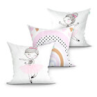 Jogo Capa De Almofada Para Quarto Branca Clean 3 Unidades 45c