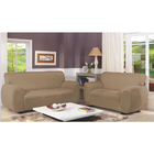 Jogo Capa P/ Sofá 2 E 3 Lugares Malha Gel Elástica Beges