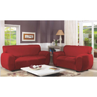 Jogo Capa P/ Sofá 2 E 3 Lugares Malha Gel Elástica Vermelhas