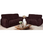 Jogo Capa P Sofá 2 E 3 Lugares Malha Gel Elástica Marrom