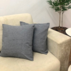 Jogo Capa Para Almofada Copacabana 2 Peças 45cmx45cm Cor Cinza
