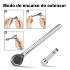 Jogo Chave Catraca Soquete Sextavado Reversível 40 Peças