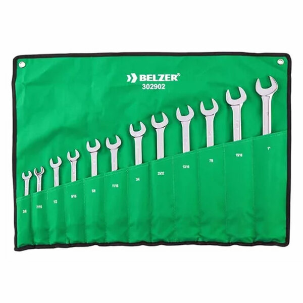 Jogo Chave Combinada 3/8 A 1 Polegada 12 Peças - 302902br - B