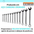Jogo Chave Combinada Starfer 6 Á 22mm Boca E Estrela 12 Pçs