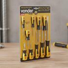 Jogo Chave Fenda E Philips Vanádio Cabo Anatômico 10 Peças