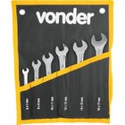 Jogo Chave Fixa 6-17mm Cromo Vanádio Cromada Com 6 Peças Est