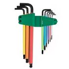 Jogo Chave Hexagonal Abaulada Color Sata 9 Pecas 1,5mm A 10mm