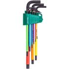 Jogo Chave Hexagonal Abaulada Color Sata 9 Pecas 1,5mm A 10mm