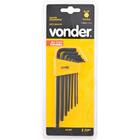 Jogo Chave Hexagonal Allen 1,5-6,0mm Tipo L Abaulada Longa C