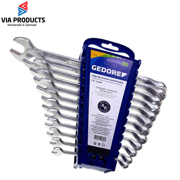 Jogo Chaves Combinadas 6-22mm 11 Pç 1 B - 11m 002.602 Gedore